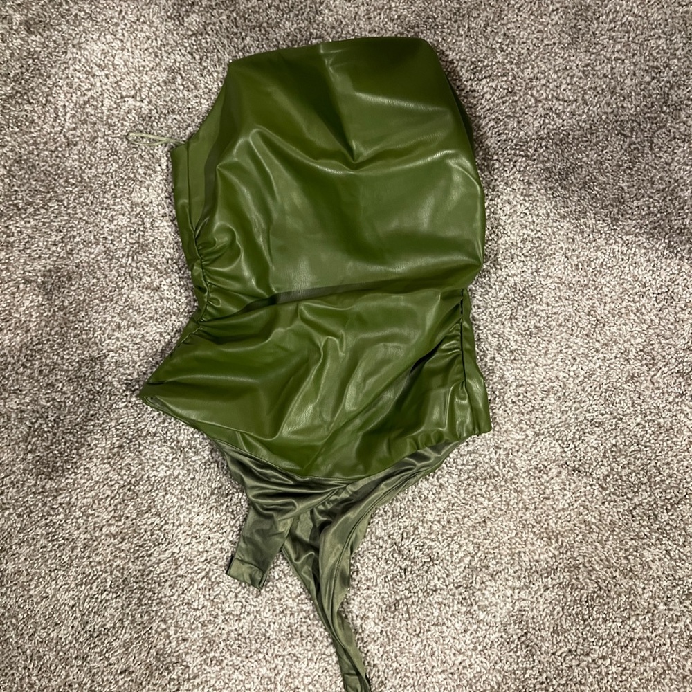 Zara Leather Bodysuit